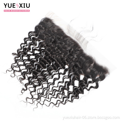 100%  Virgin Human Hair Swiss Transparent HD Lace Frontal